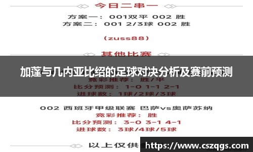 加蓬与几内亚比绍的足球对决分析及赛前预测